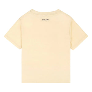 Sporty & Rich - Be Nice T-shirt | Recycled cotton | Pale yellow