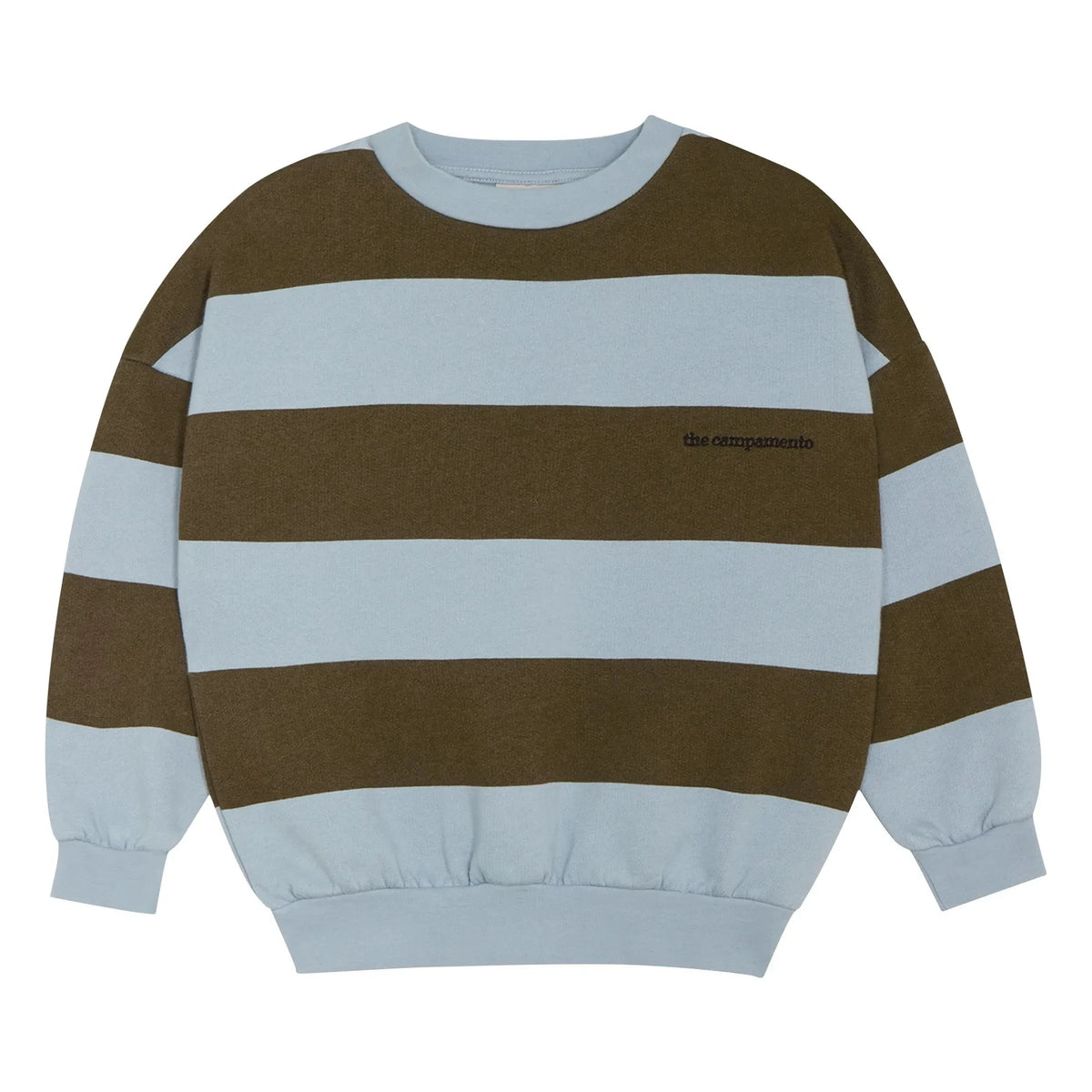 The Campamento - Striped sweatshirt | Haki