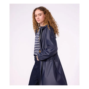 Petit Bateau - Long Iconic Raincoat | Navy