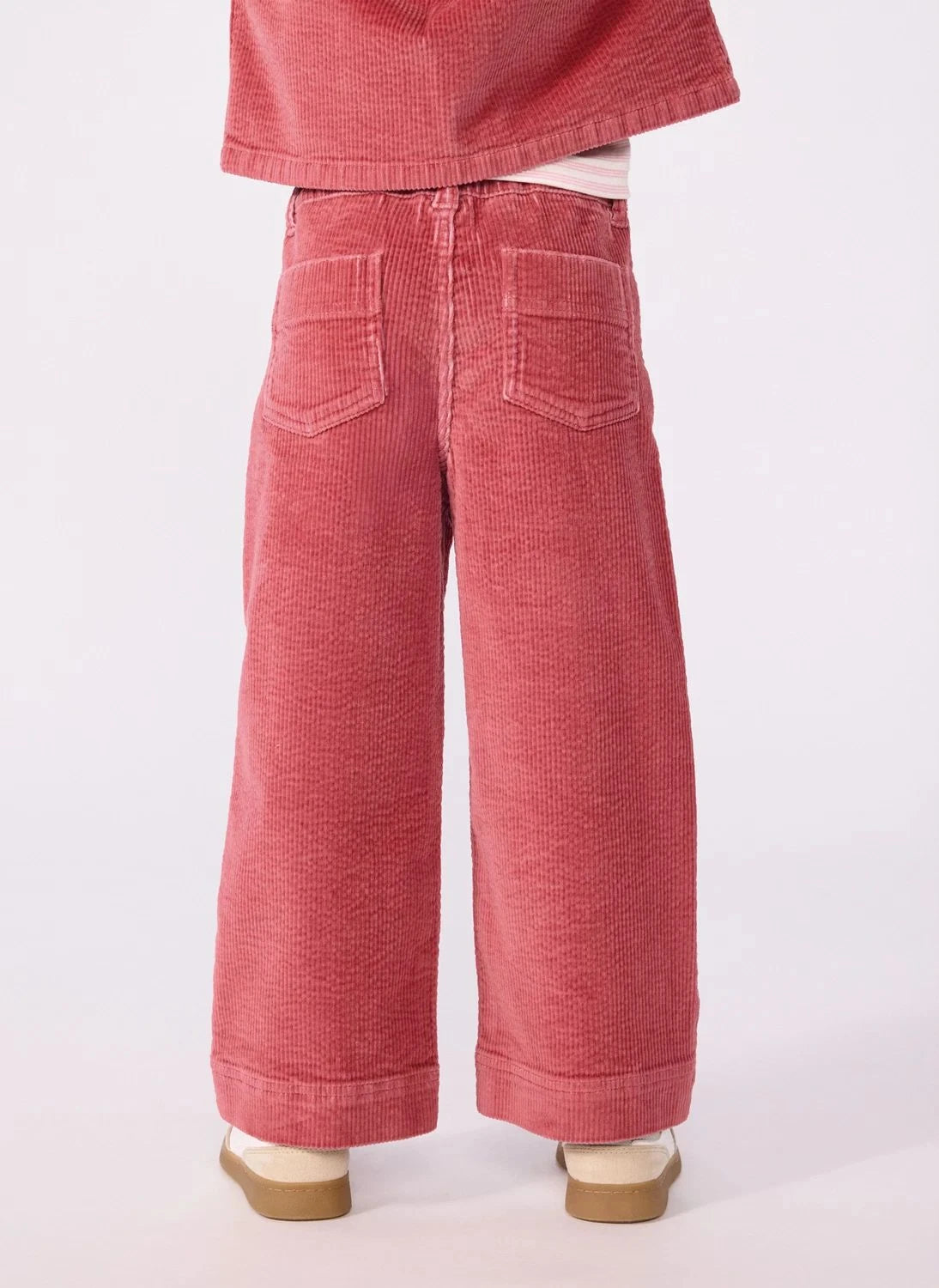 Petit Bateau - Organic Cotton Corduroy Wide-Leg Pants | Red