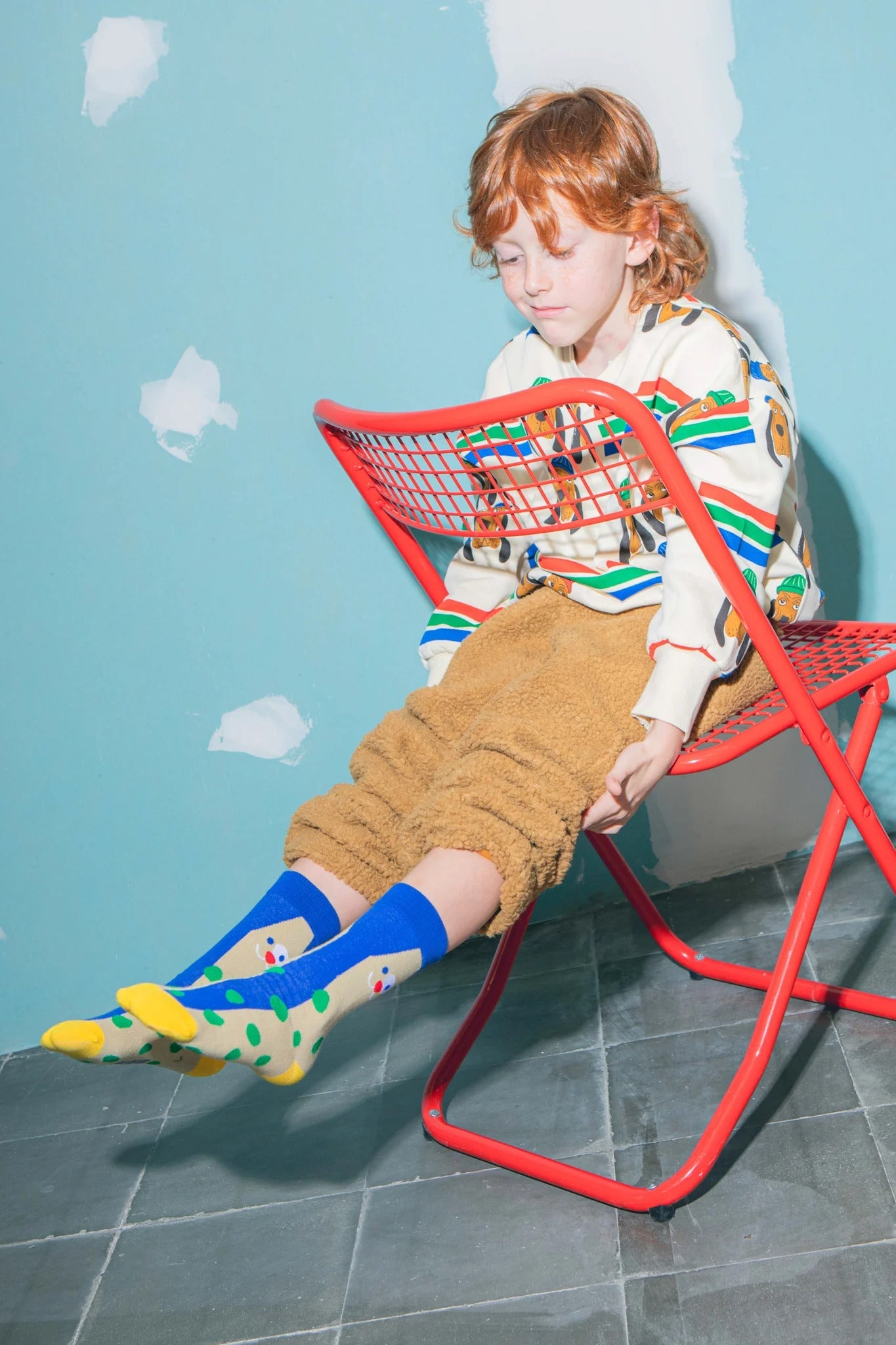 Eat My Socks - Çocuk Mutlu Köpek Çorap - Dinossi