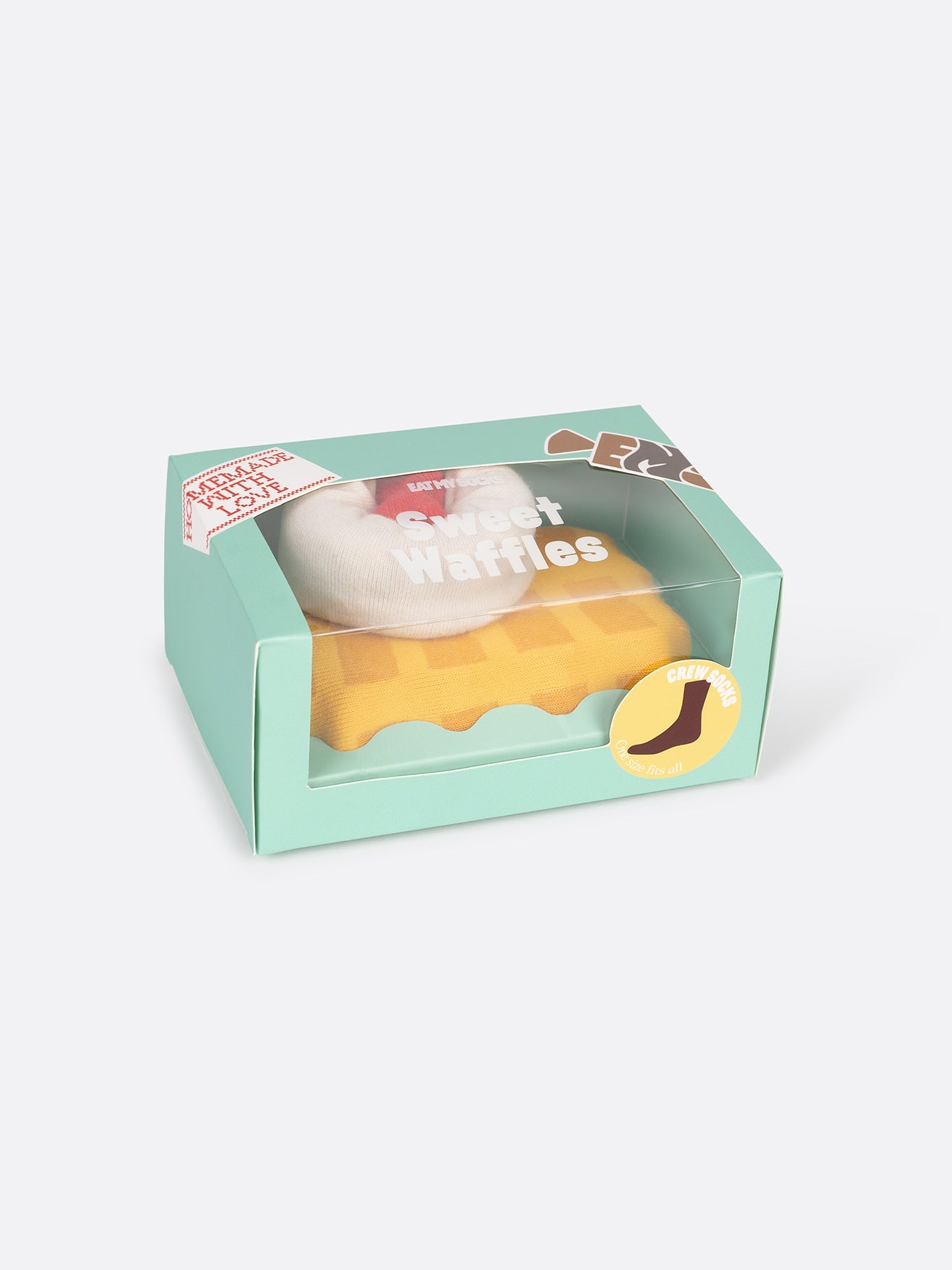 Eat My Socks - Yetişkin Tatlı Waffle Çorap - Dinossi