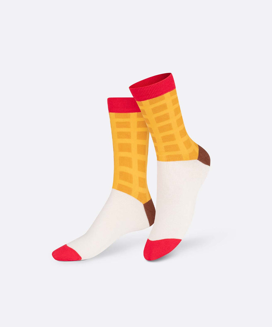 Eat My Socks - Yetişkin Tatlı Waffle Çorap - Dinossi