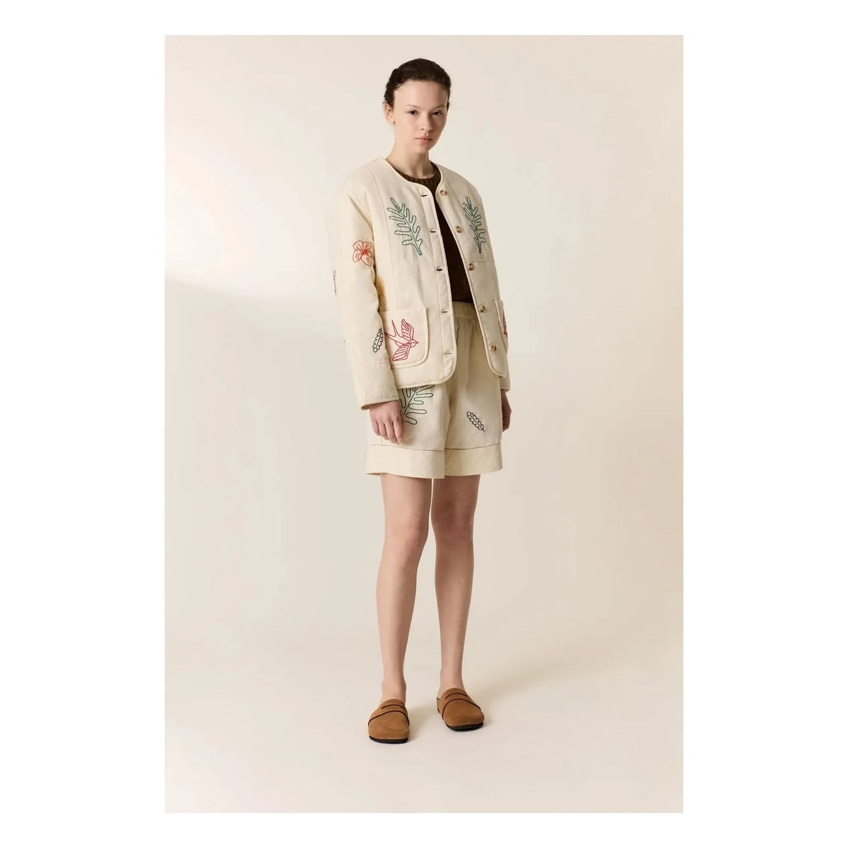 Leon & Harper - Viny Organic Cotton Jacket | White