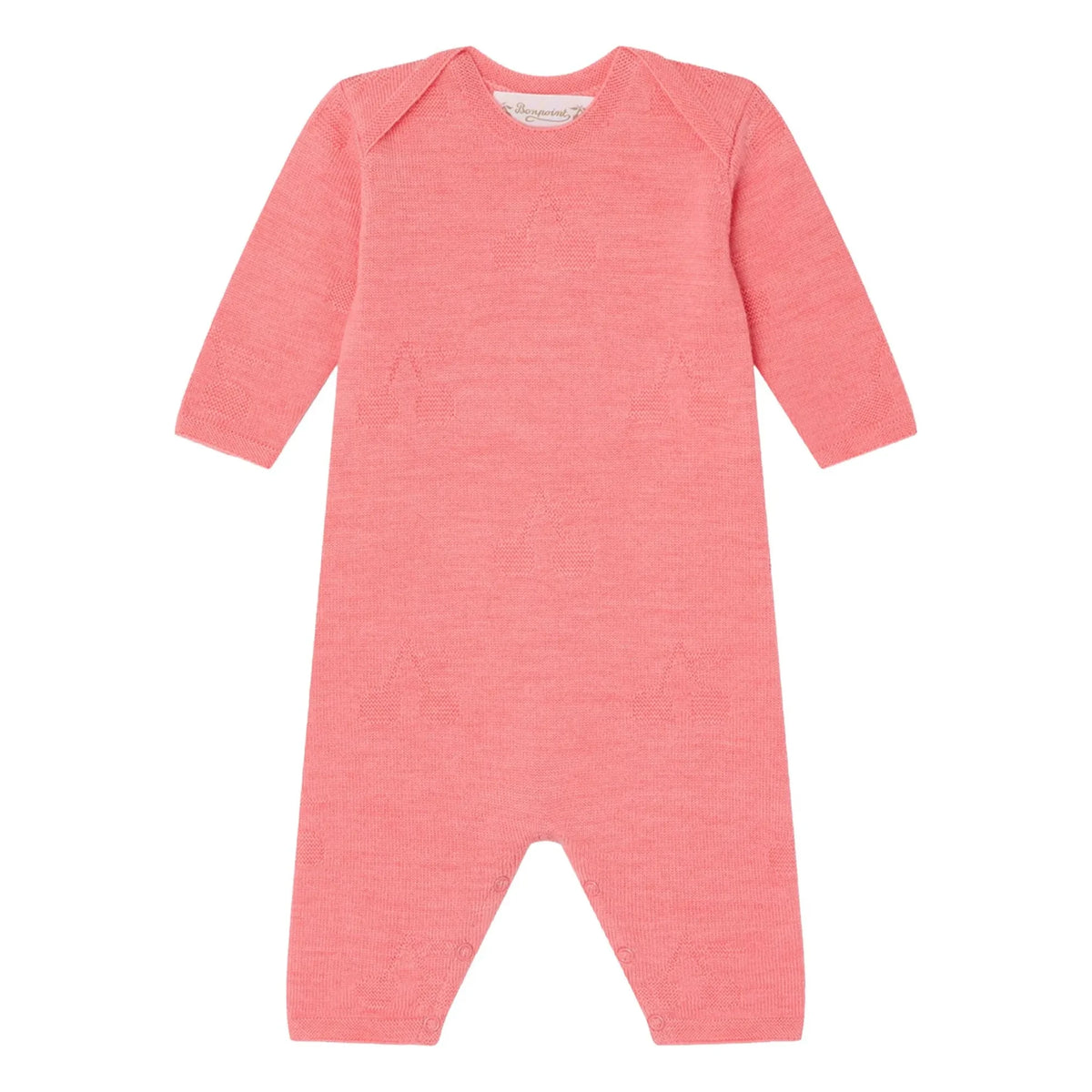Bonpoint - Elin Wool Romper | Powder Pink