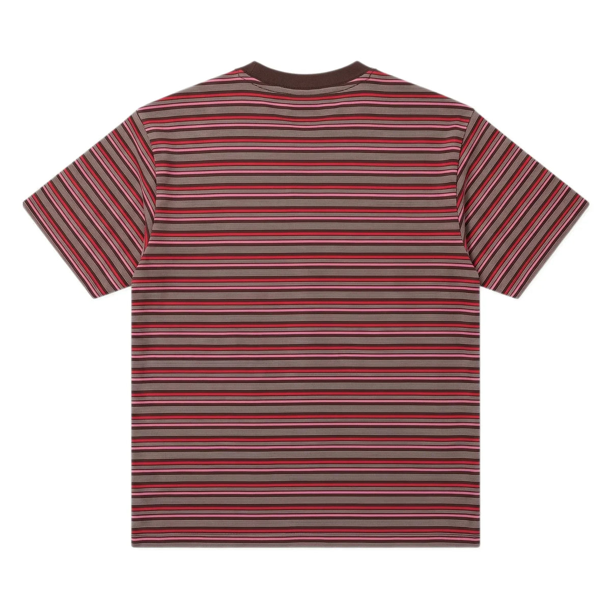 Finger in the nose - Oversize Filo Striped T-shirt | Brown