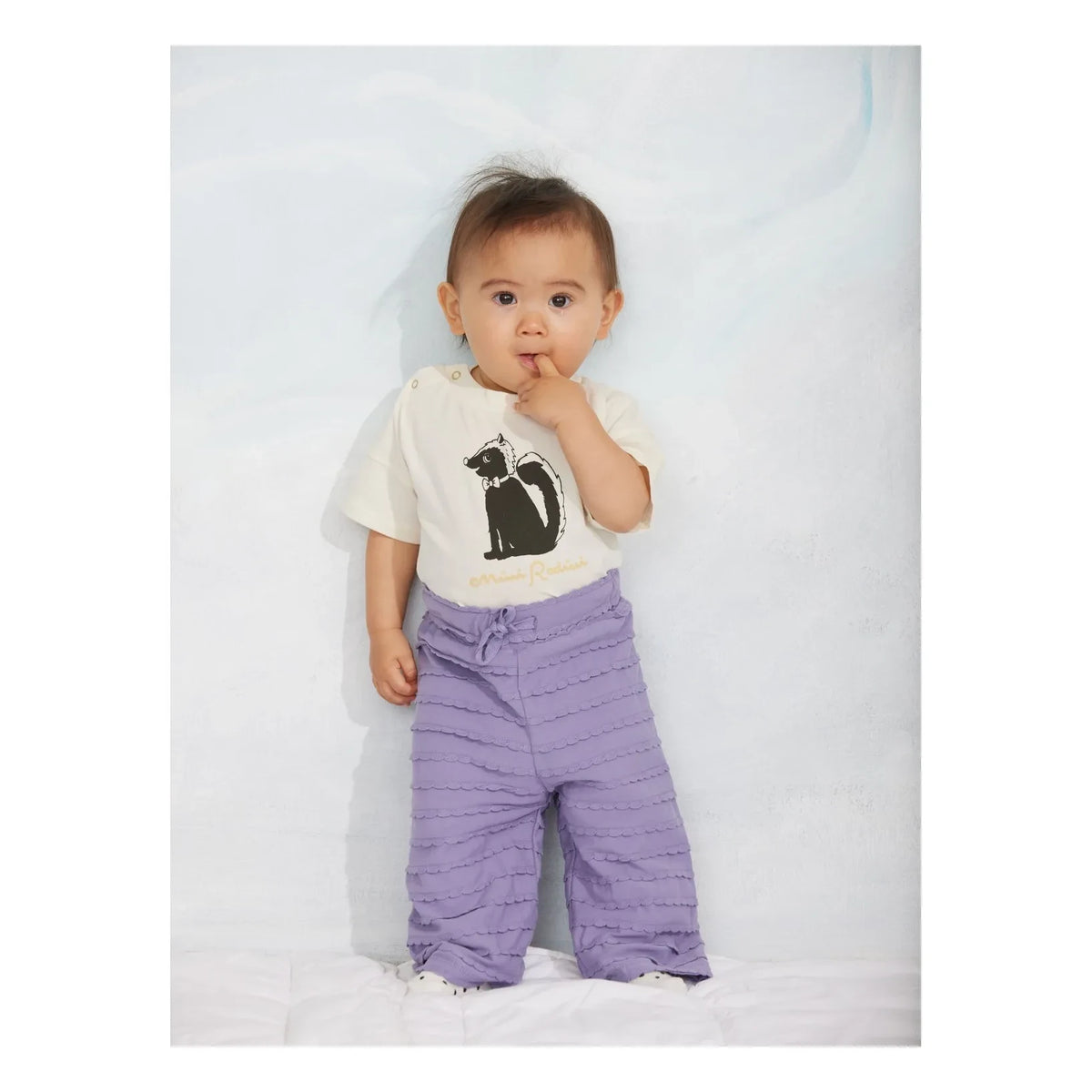 Mini Rodini - Mouffette Organic Cotton T-Shirt | Cream