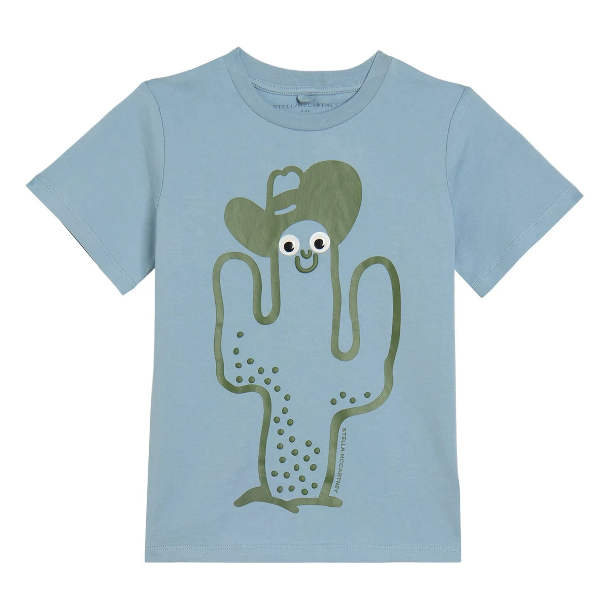 Stella McCartney Kids - Cactus Organic Cotton T-Shirt | Blue