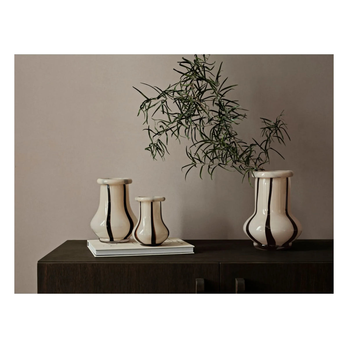 Ferm Living - Ribbed Vase | Cream