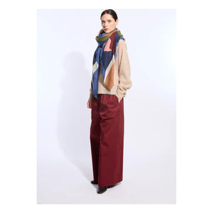 Mapoésie - Wool Ribbon Shawl | Khaki