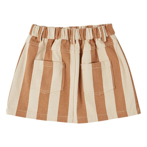 Emile et Ida - Striped skirt | Ecru