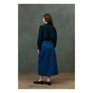 Louise Misha - Cora Organic Cotton Voile Blouse - Women's Collection | Black