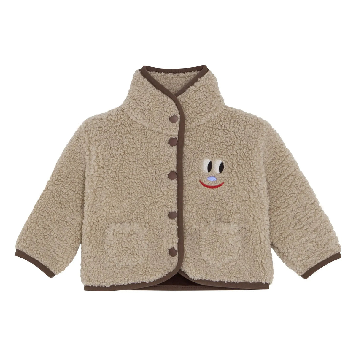 The Campamento - Smiley Sherpa Jacket | Ecru
