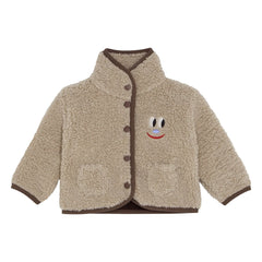 The Campamento - Smiley Sherpa Jacket | Ecru