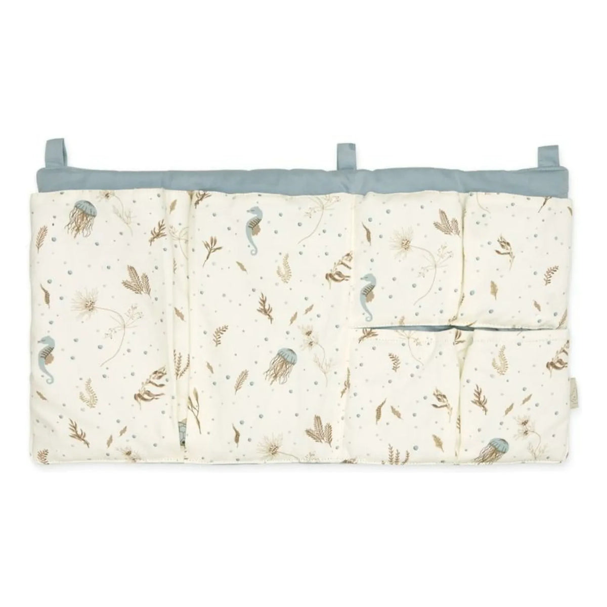 Cam Cam - Sea Garden Crib Pocket | Blue
