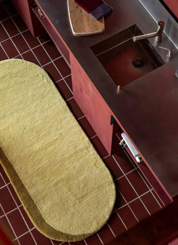 Suite 702 - Eclipse Oval Wool Rug | Pale Yellow