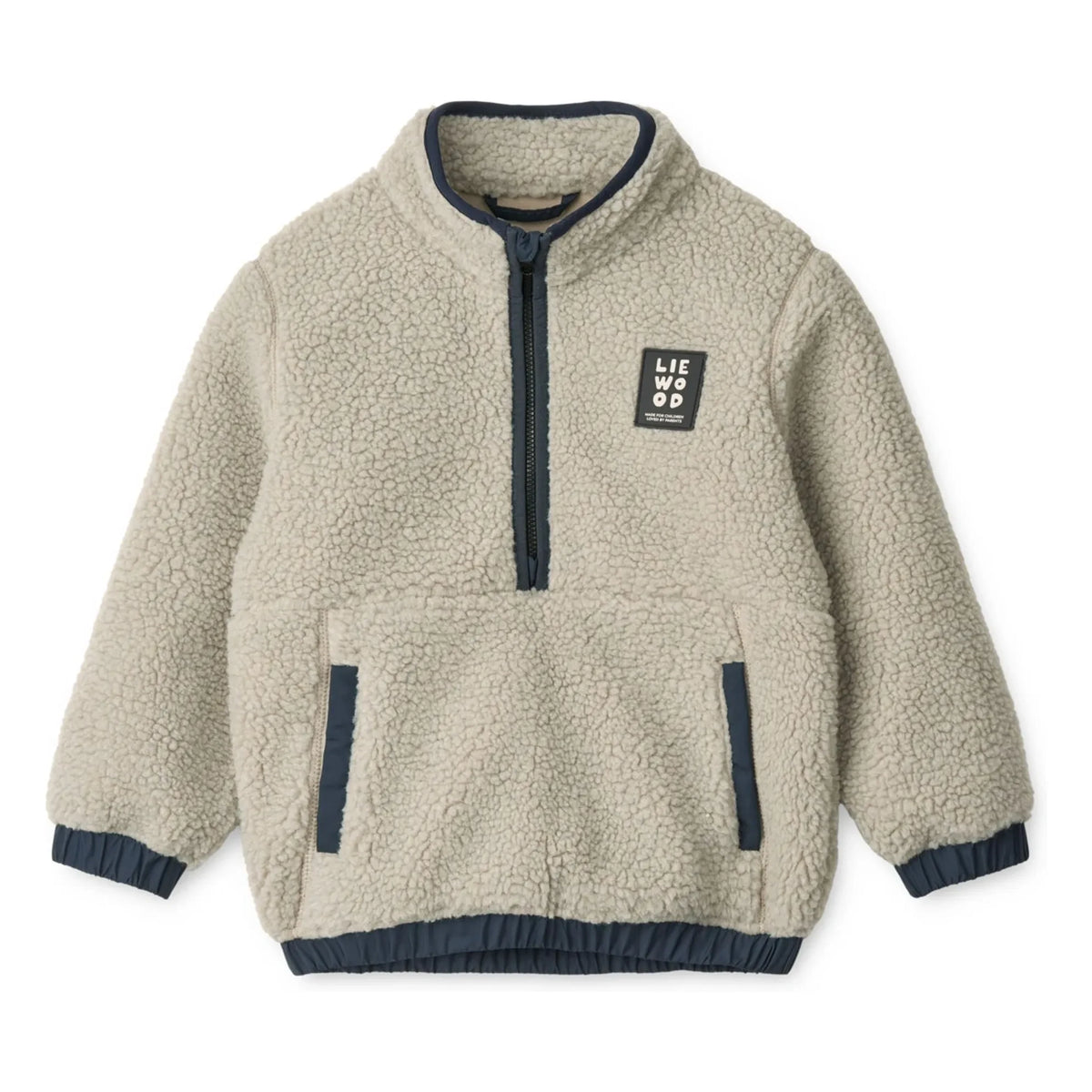 Liewood - Balou Recycled Fiber Sherpa Sweatshirt | Light Gray
