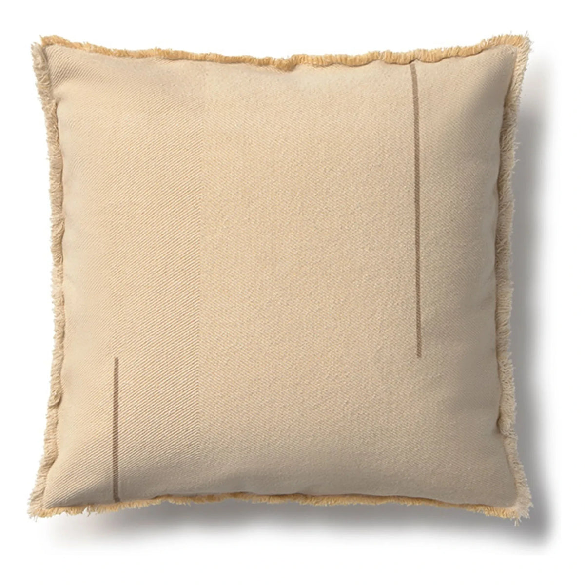Lorena Canals - Natural square gabardine cushion | Natural