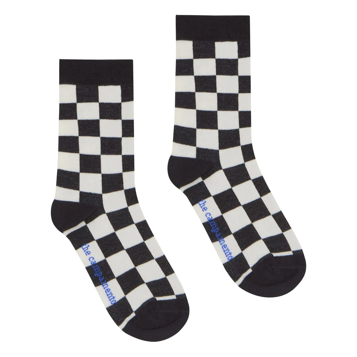 The Campamento - Damier Socks | Ecru