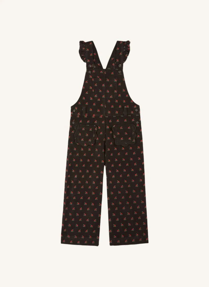 Emile et Ida - Floral Overalls | Black