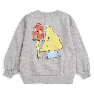 Bobo Choses - Mushroom Sweatshirt Organic Cotton | Heather Grey