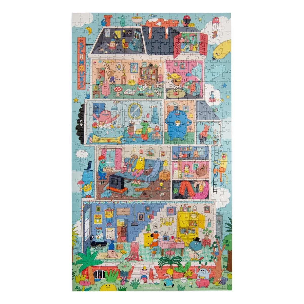 Moulin Roty - “The House of Schmouks” Puzzle - The Schmouks