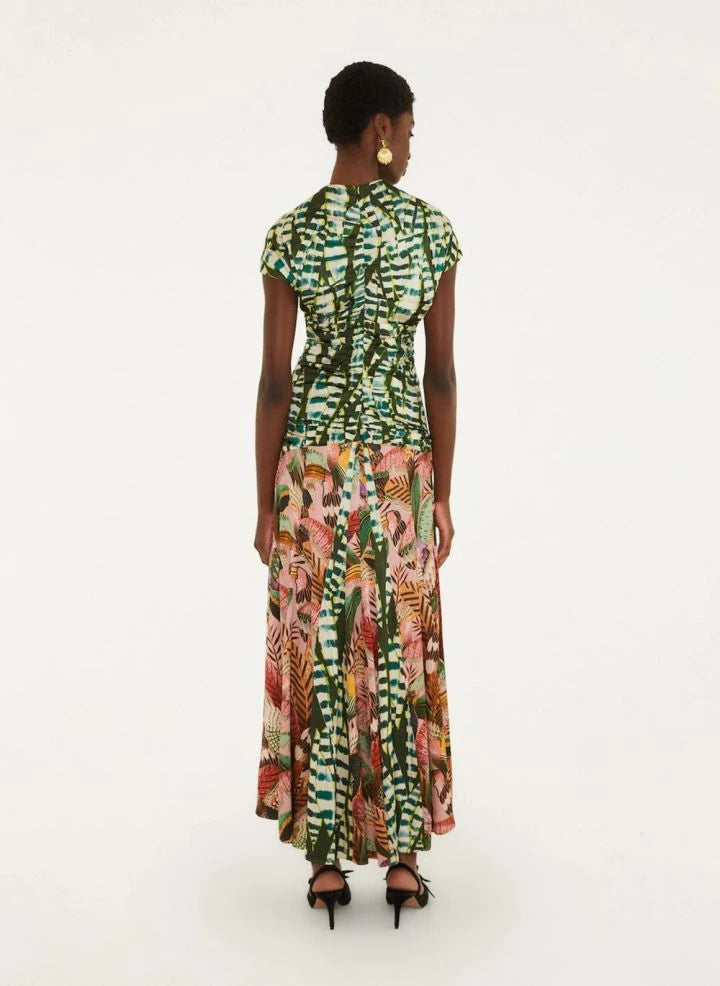 Farm Rio - Birds and Leaves Dress | Green