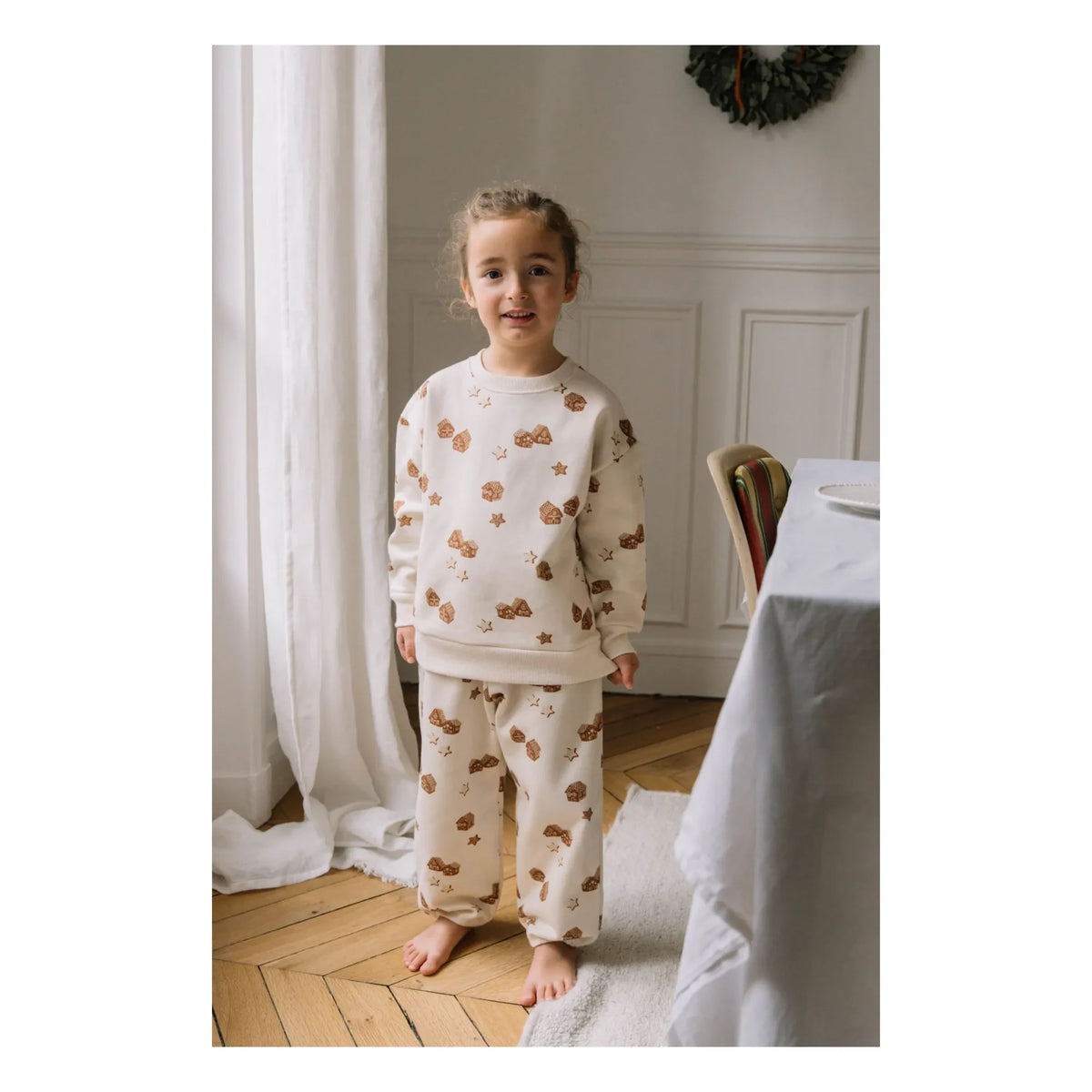 Studio Bohème - Noel Bear Sweatshirt Organic Cotton | Ecru