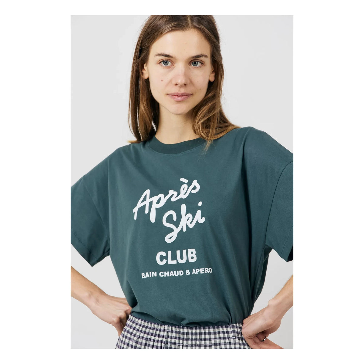 a.p - Georgia organic cotton t-shirt | Forest Green