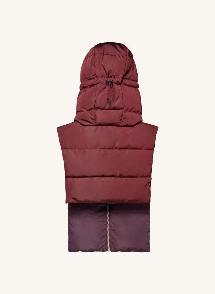 Fudoon - Reversible Hooded Padded Coat | Burgundy