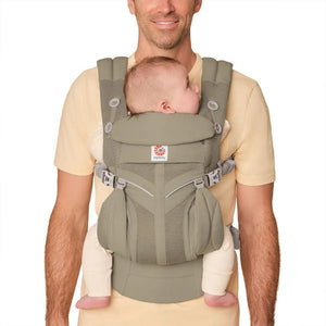 Ergobaby Omni Classic Mesh Baby Carrier - Soft Olive-Baby Carriers-Soft Olive-One Size | Natural Baby Shower