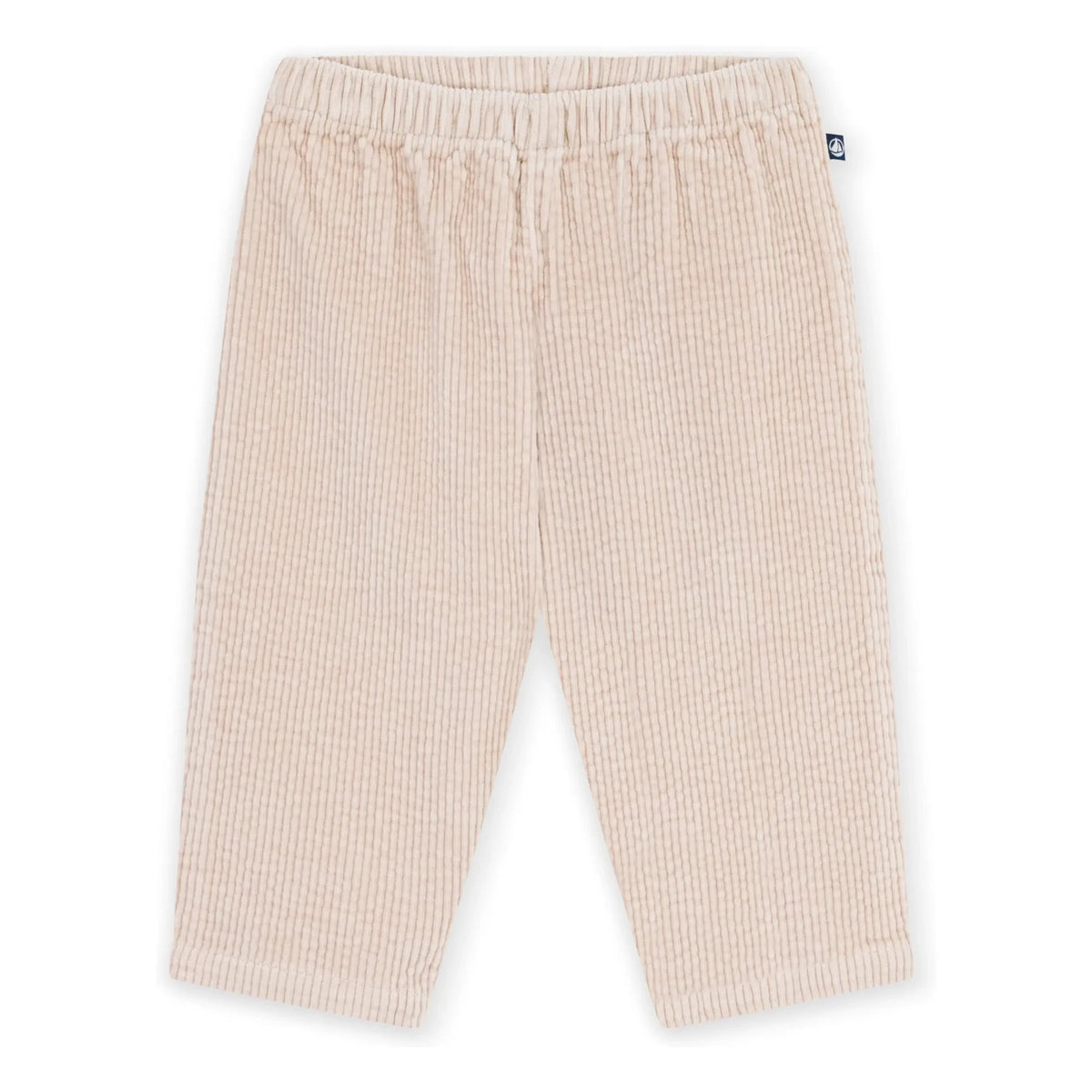 Petit Bateau - Organic Cotton Trousers with Cord | Beige