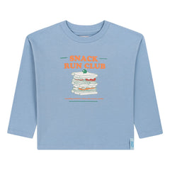 Favorite People - Jukebox Snack Run Club Organic Cotton T-Shirt | Blue