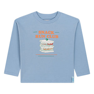 Favorite People - Jukebox Snack Run Club Organic Cotton T-Shirt | Blue