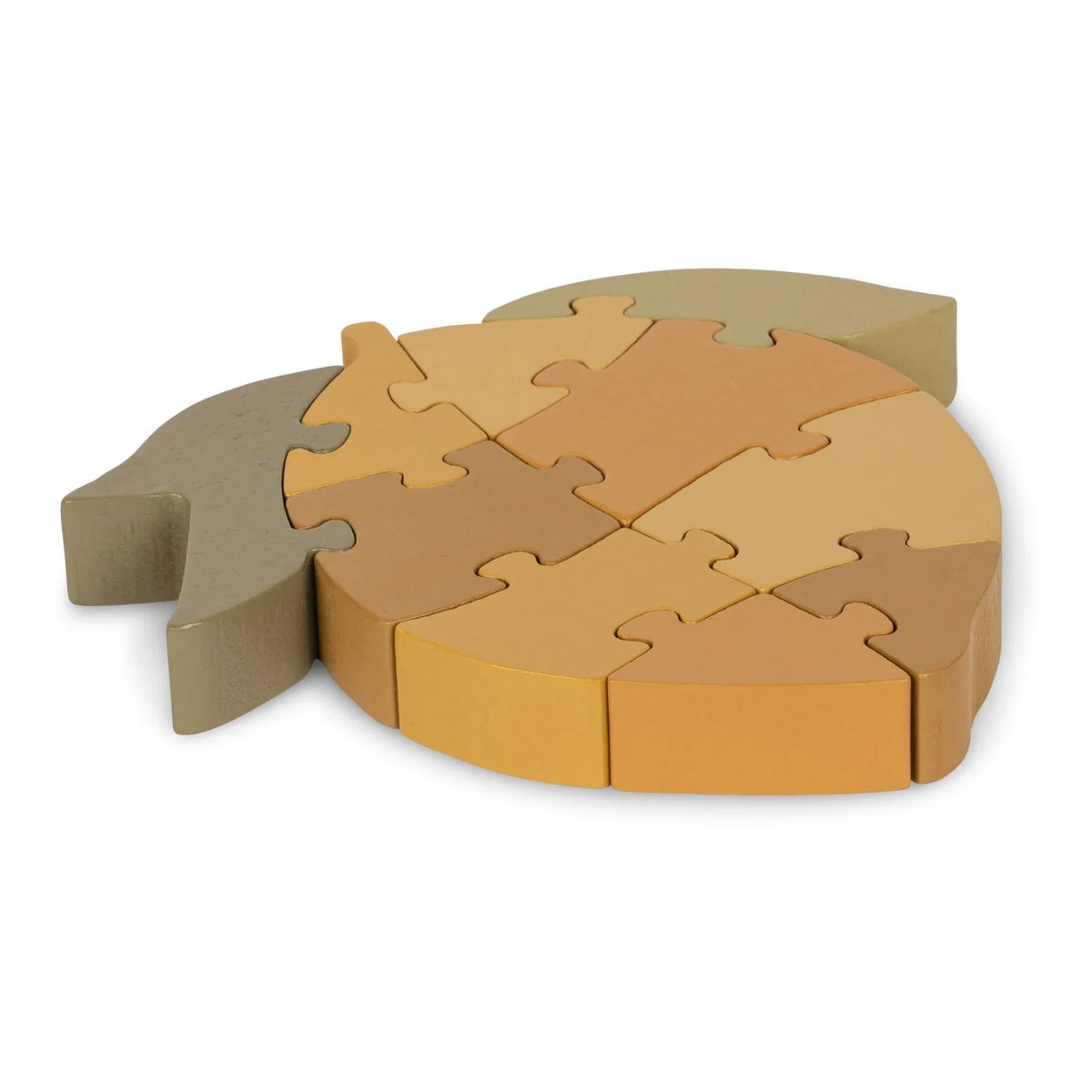 Konges Sløjd - Lemon Wooden Jigsaw Puzzle FSC | Yellow