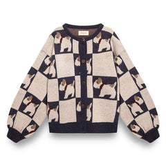 birinit - Les Petits Jackies Merino Wool Cardigan | Ecru