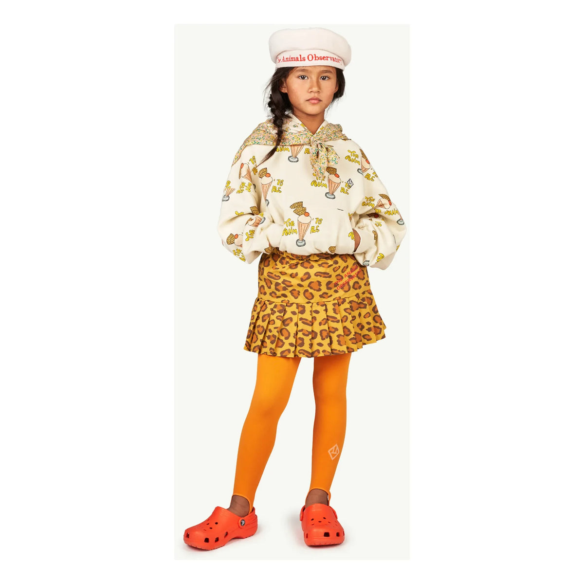 The Animals Observatory - Leopard Print Skirt | Camel