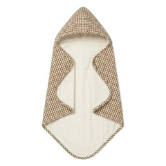 Editions Aimable - Charles bath cape | Noisette Vichy Cotton
