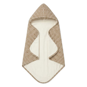 Editions Aimable - Charles bath cape | Noisette Vichy Cotton