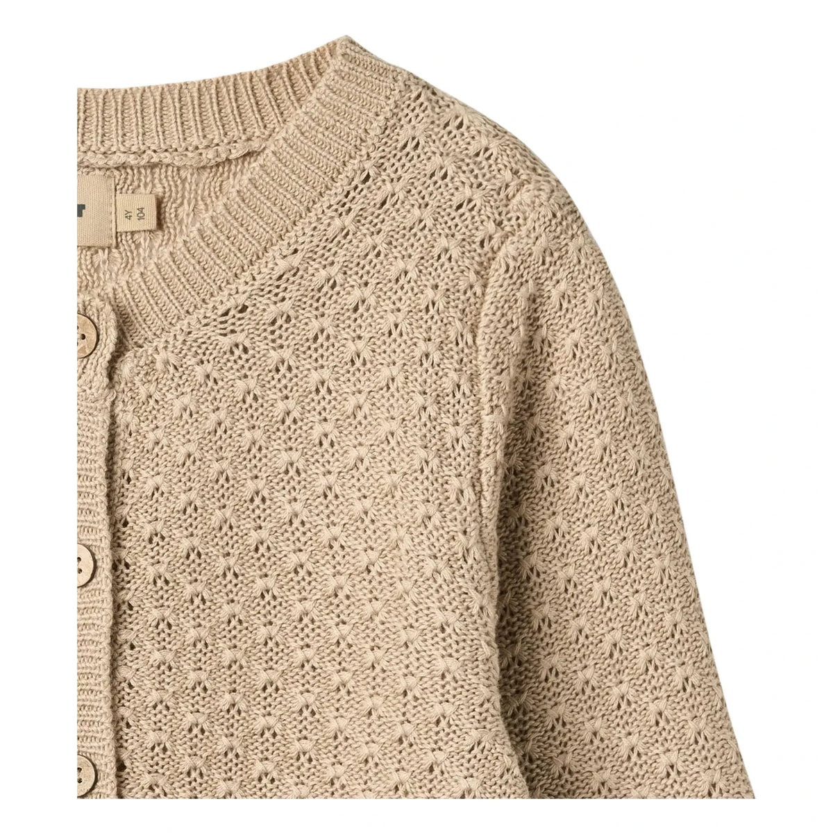 Wheat - Magnella Organic Cotton Cardigan | Ecru