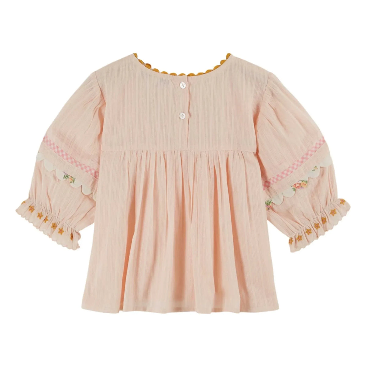 Emile et Ida - Floral Embroidered Blouse | Cream