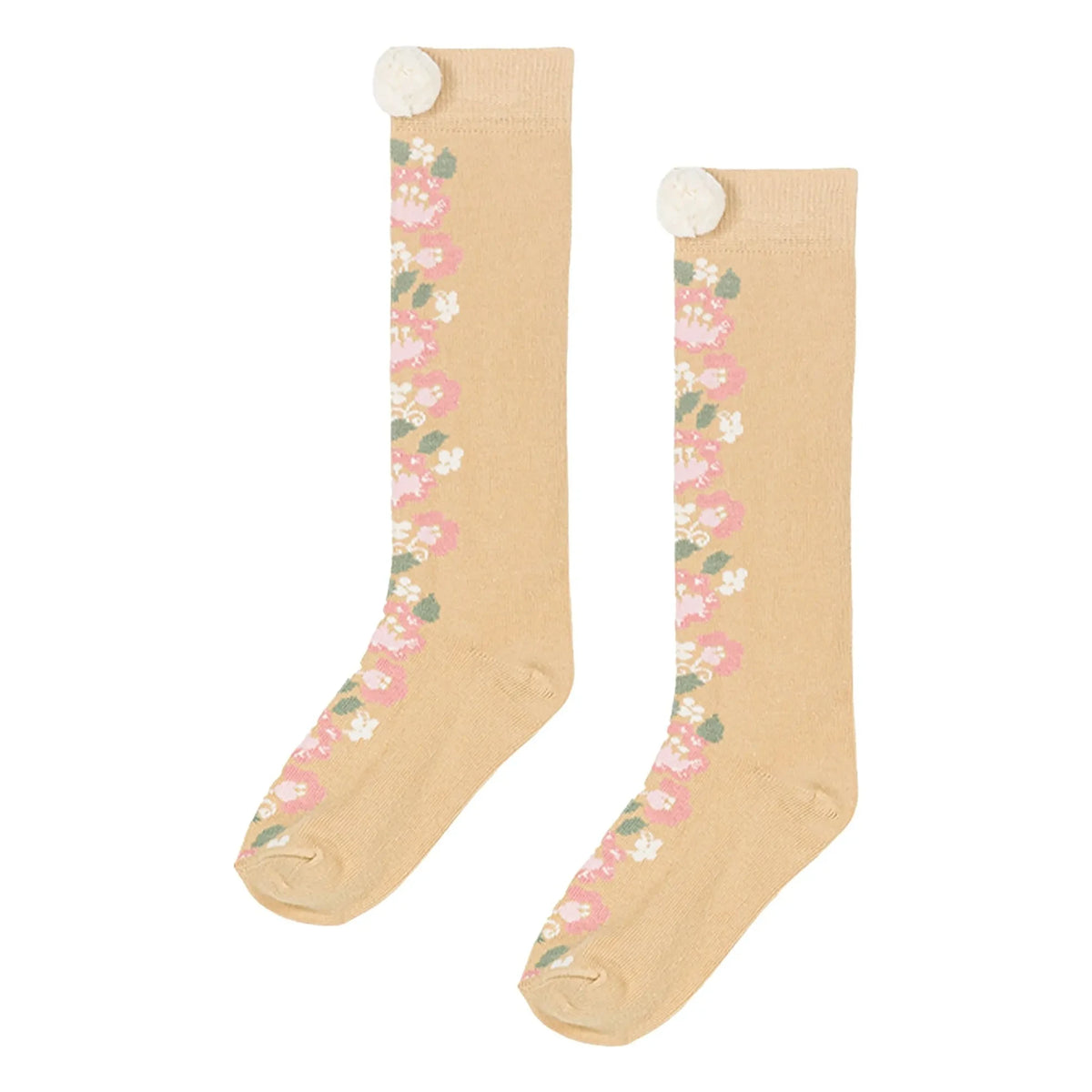 Louise Misha - Chelie Fleurie High Socks | Honey