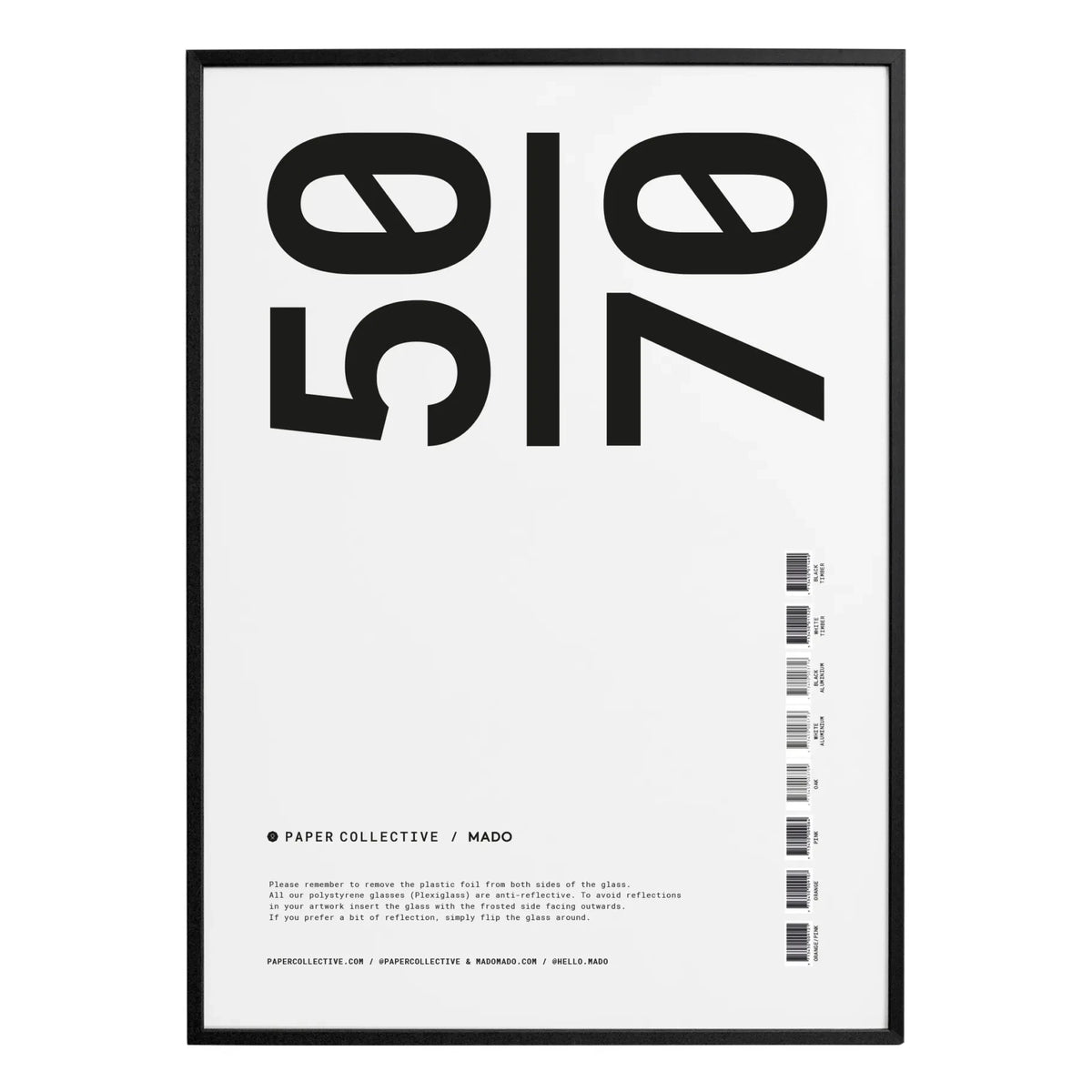 Paper Collective - Wooden Frame | Black