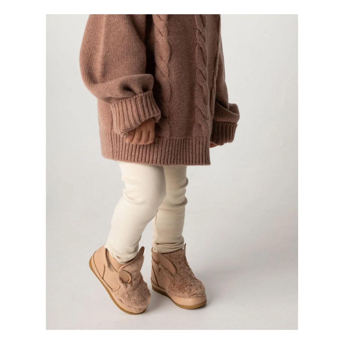 Donsje - Roumi Rabbit Plush Boots | Beige