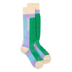 Bobo Choses - Color Block Organic Cotton Ski Socks | Lavender