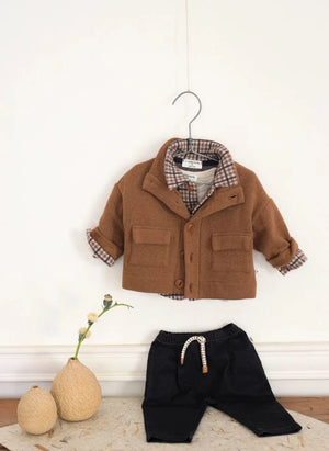 1+ in the family - Conrad shirt | Brown