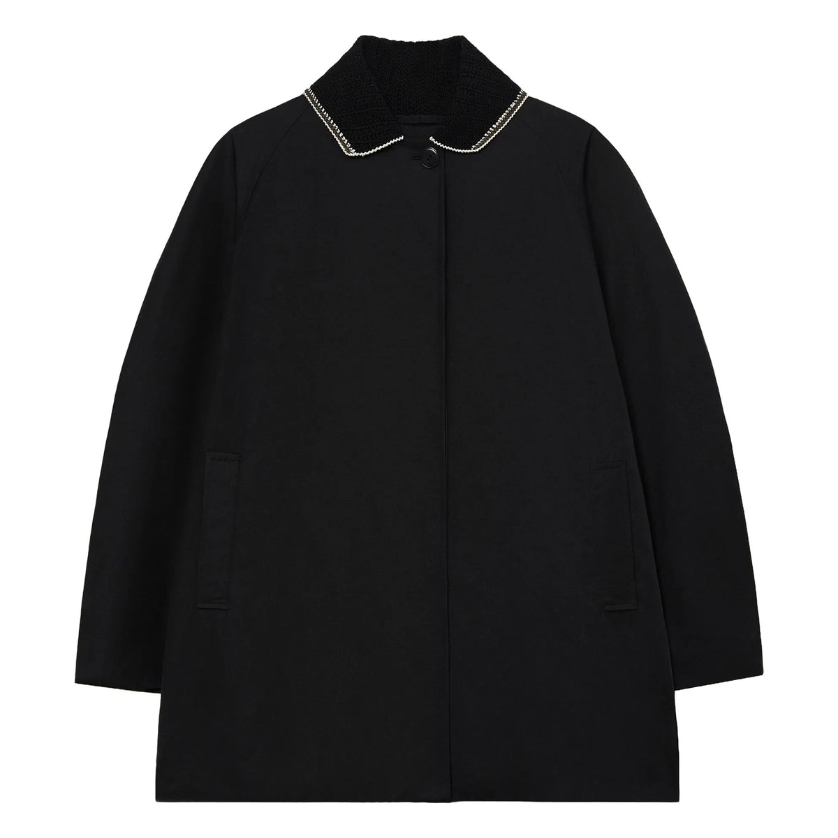 Cordera - Cropped collar jacket | Black