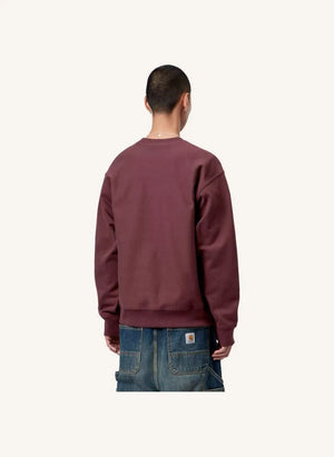 Carhartt WIP - American Script Sweatshirt | Burgundy