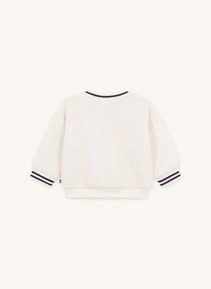 Petit Bateau - Rabbit Sherpa Sweater | Ecru