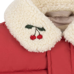Konges Sløjd - Alpi Cerises Recycled Fiber-Filled Down Coat | Red